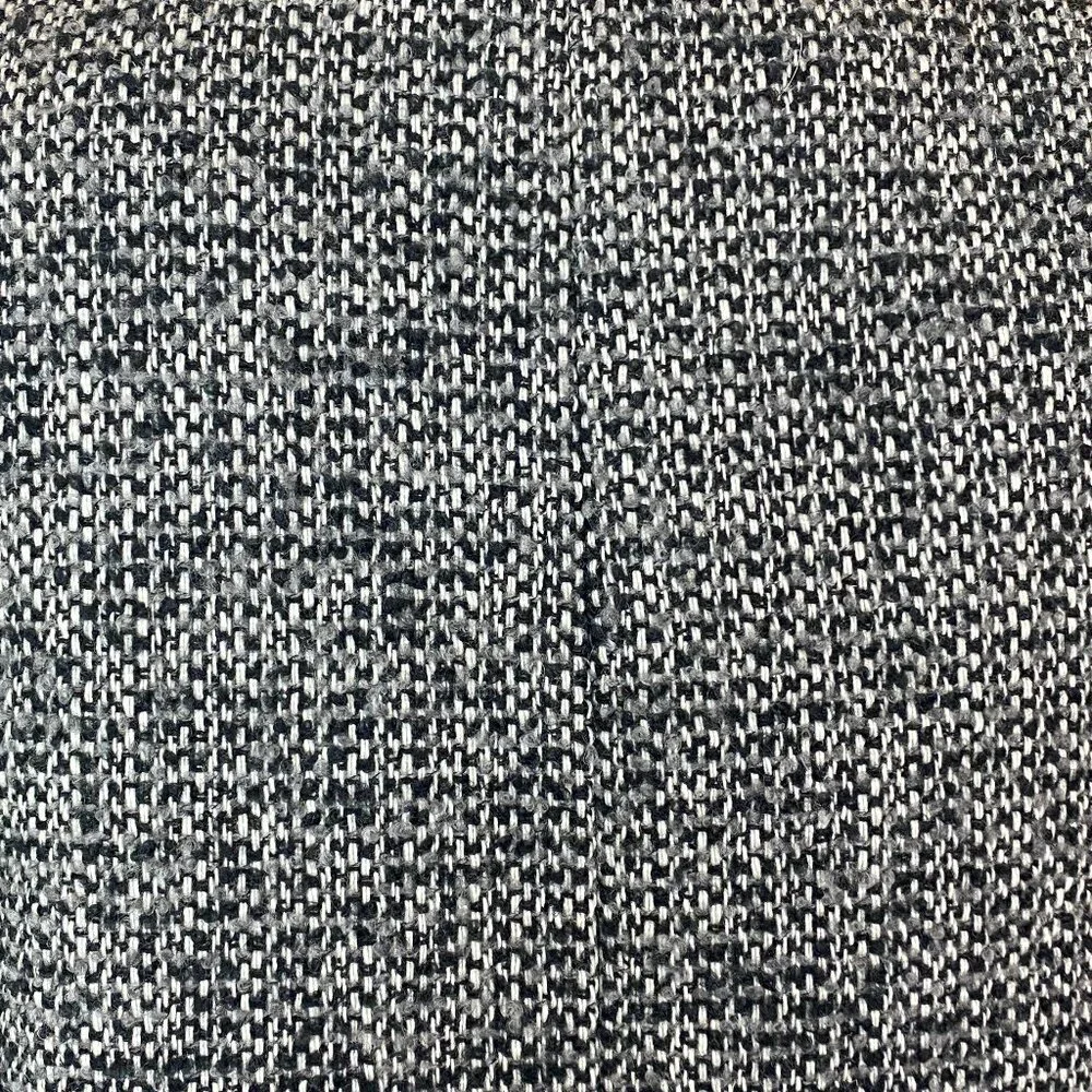 J. Crew Factory Wool Blend Tweed City Pea Coat Sz 00 Black White #246G - Picture 8 of 11